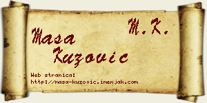 Maša Kuzović vizit kartica